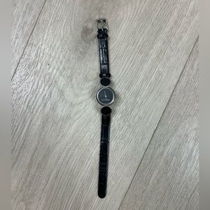 DG Dolce & Gabbana Black‎ Leather Watch
